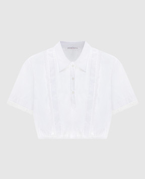 Ermanno Scervino White top with lace D482L323APBQP