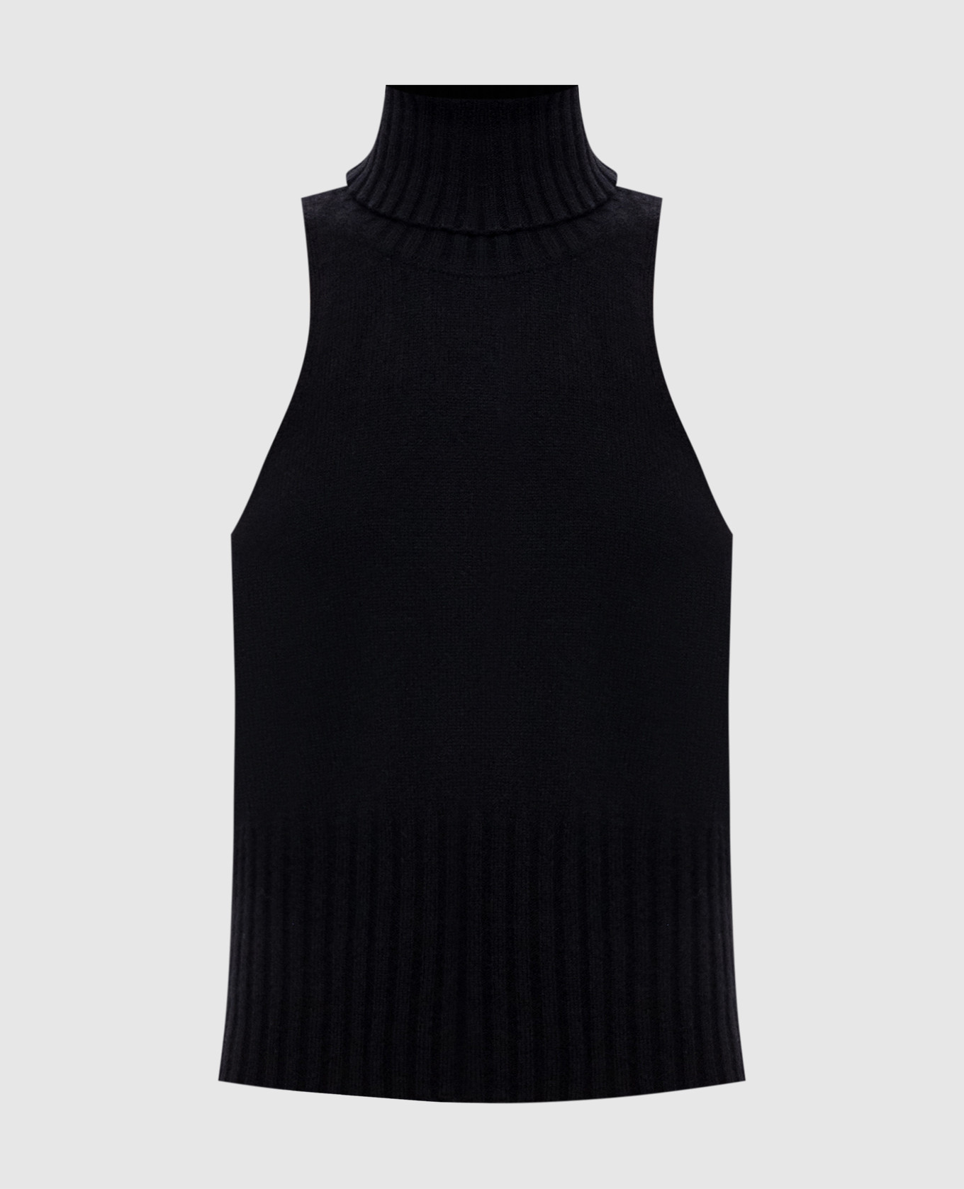 Black wool top