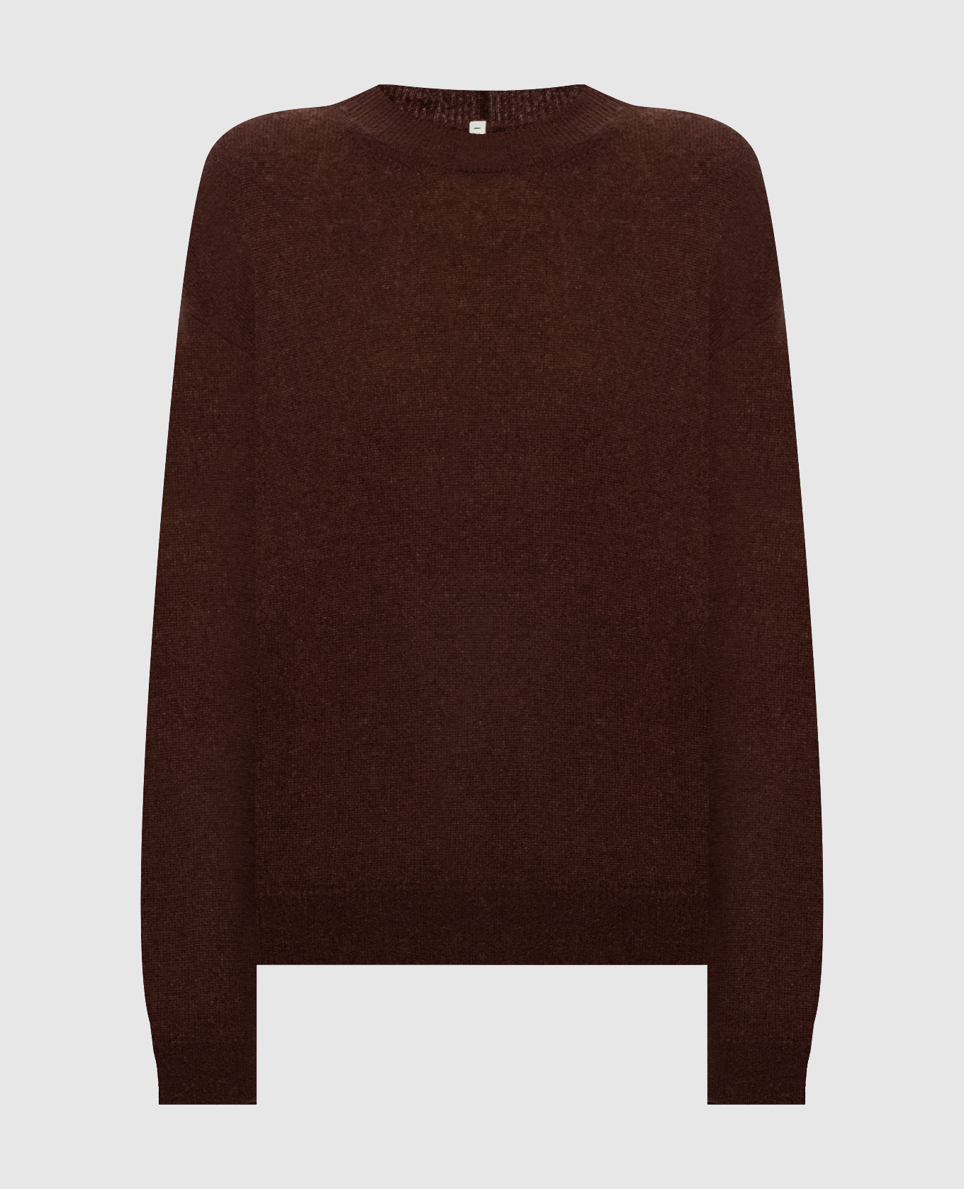 Brown cashmere and silk jumper
