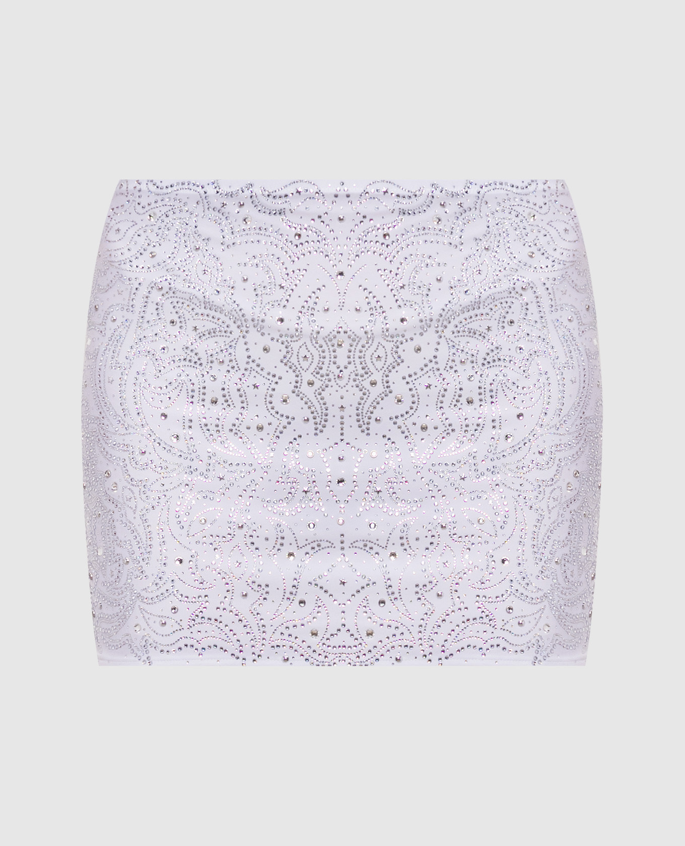 

White beach mini skirt with crystals Venuja