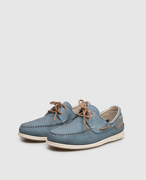 Florentino Blue nubuck topsiders 126296610106