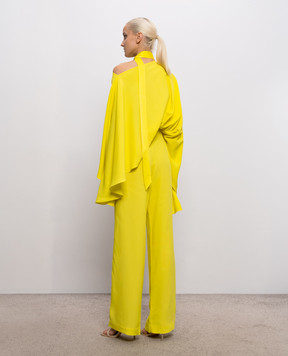 Taller Marmo Brooks Yellow One Shoulder Jumpsuit PF2606