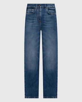 Versace Blue jeans with a worn effect 10251021A19189