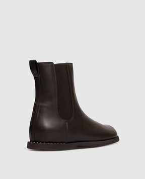 Premiata Brown leather Chelsea boots M7154
