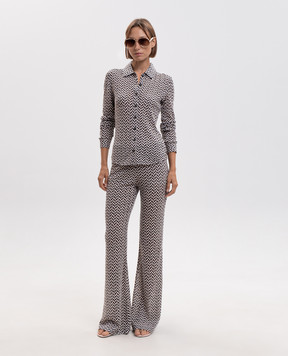 Missoni Beige shirt with patterned wool DS26WJ07BR015Q
