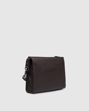 Gianni Chiarini Brown leather clutch BSUB20638GRNCRV