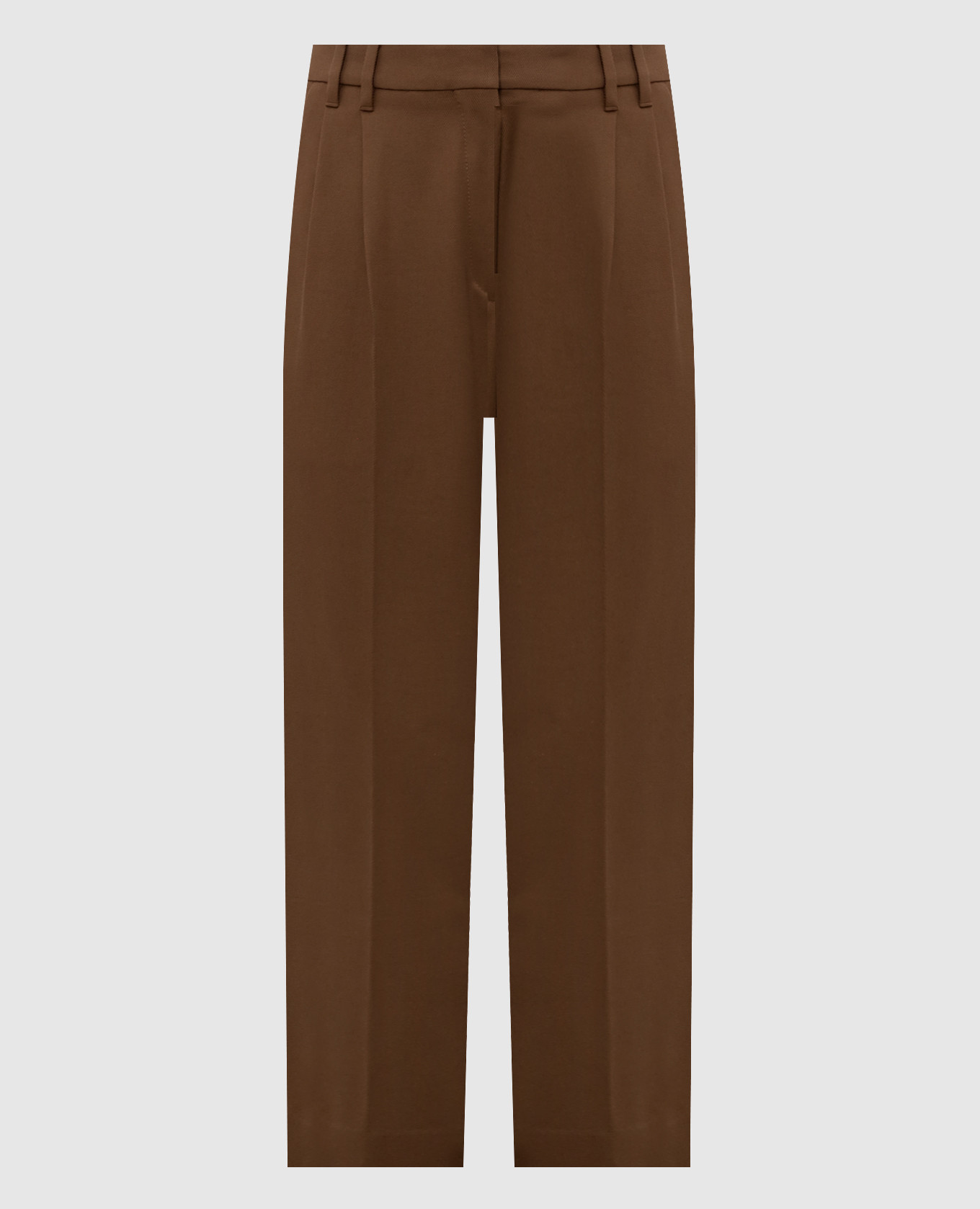 Brown pants with a monil chain