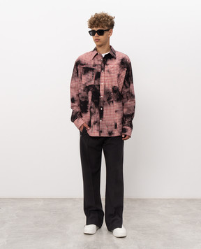 Alexander McQueen Red checkered shirt 873337QOABV