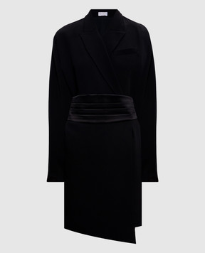 Brunello Cucinelli Black jacket dress with silk MA029A5554
