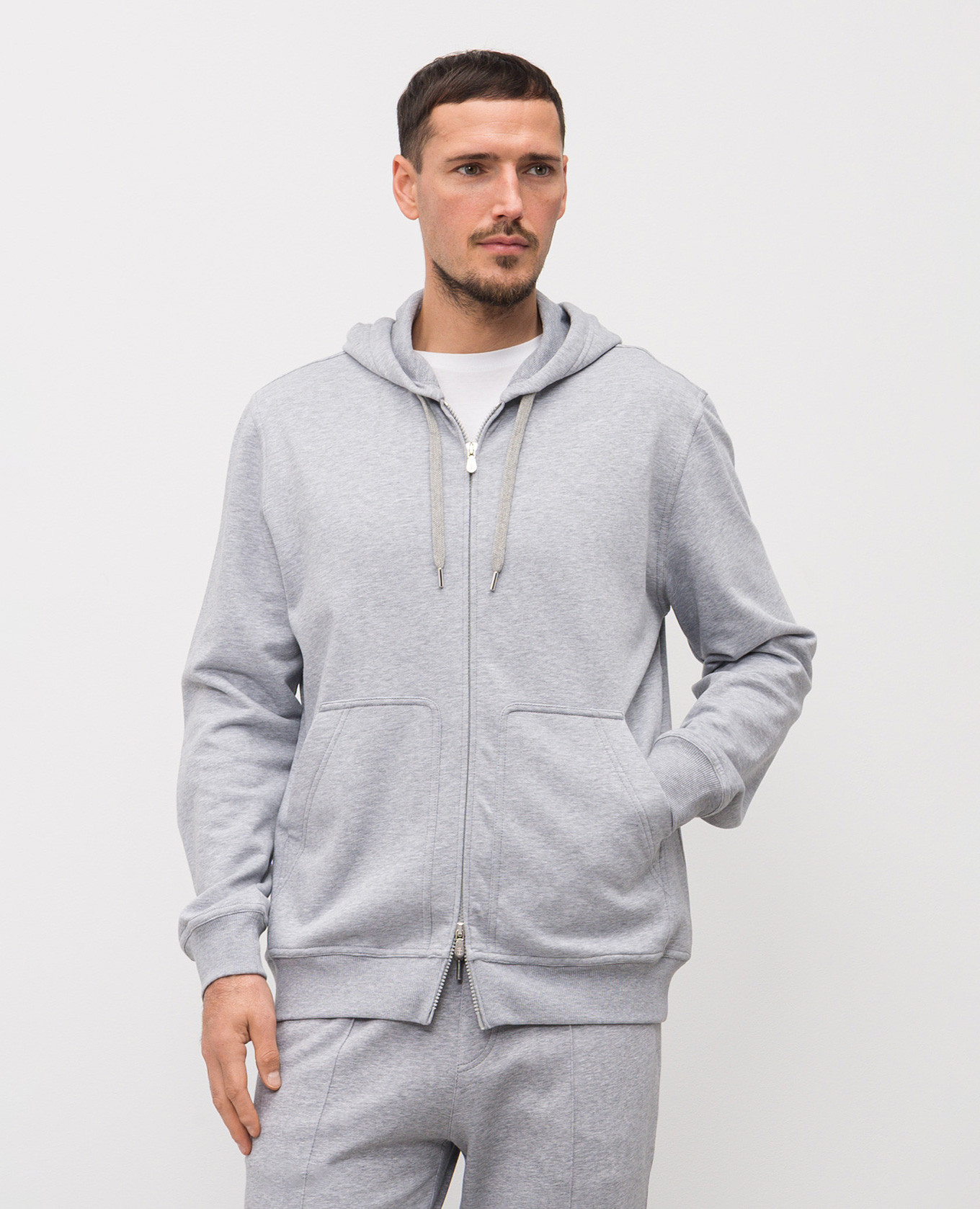 

Melange grey sports jacket Brunello Cucinelli