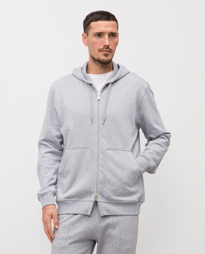 Brunello Cucinelli Melange grey sports jacket MW8639069G