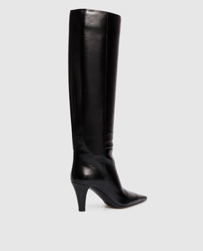 Saint Laurent Black glossy leather boots JILL 839749AAEHW