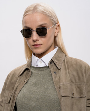 Alexander McQueen Silver sunglasses with logo engraving 861681I3330