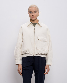 Brunello Cucinelli White jacket with linen ML1187662