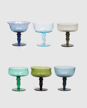 Bitossi Home Set of 6 sparkling wine glasses MCV02023