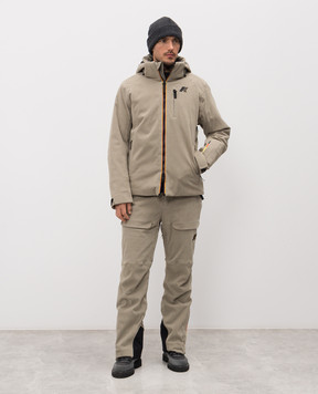 K-Way LAMET khaki corduroy ski jacket K51331W