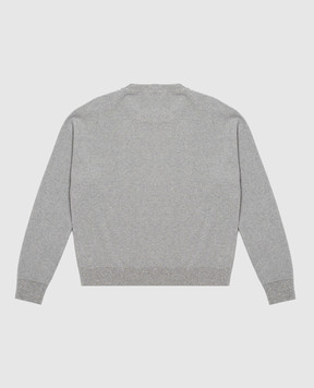 Brunello Cucinelli Children's gray jumper with lurex BAZM23000C