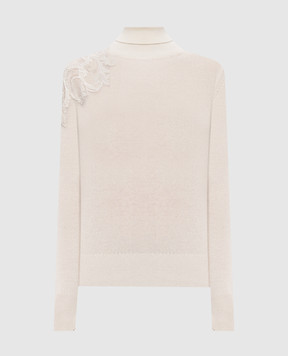 Ermanno Scervino Ivory cashmere turtleneck D495M317APPYU