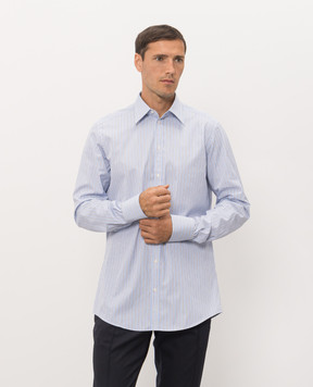 Dolce&Gabbana Blue striped shirt G5ML1TFR53U