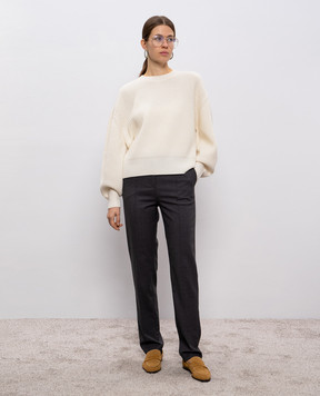 Loulou de Saison MALKA gray wool pants MALKA