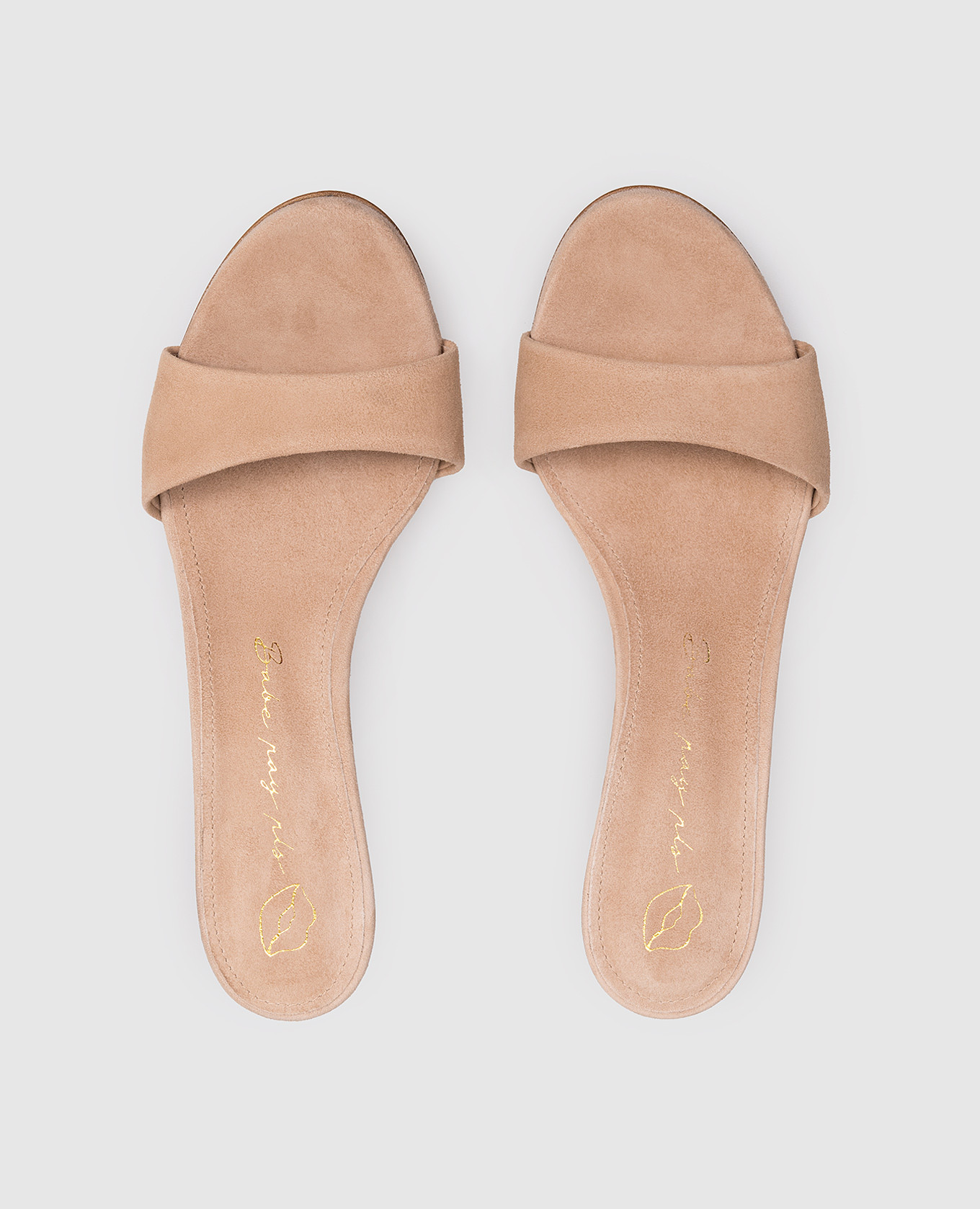 

Beige suede mules Babe Pay Pls