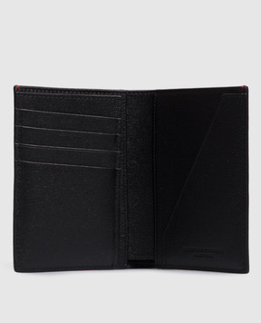 Brunello Cucinelli Black leather passport cover MWRLBU436