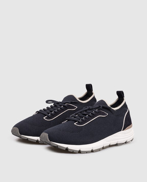 Peserico Blue combination sneakers R79074C0CC796