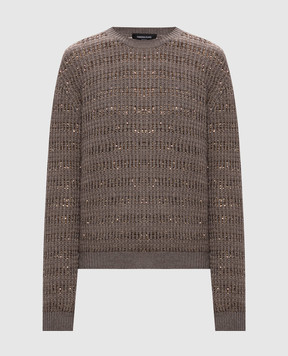 Fabiana Filippi Gray sweater with wool MAD226F452M420