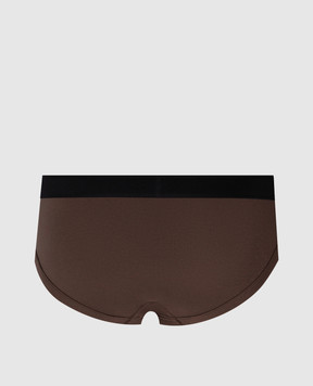 Tom Ford Brown briefs with logo T4LC11040ВЛ26