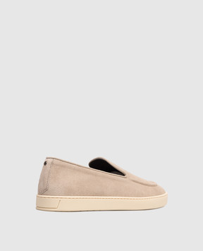 Canali Beige suede slip-ons RB01269461214