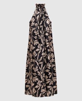 Max Mara MXMCARTONE black silk dress MXMCARTONE