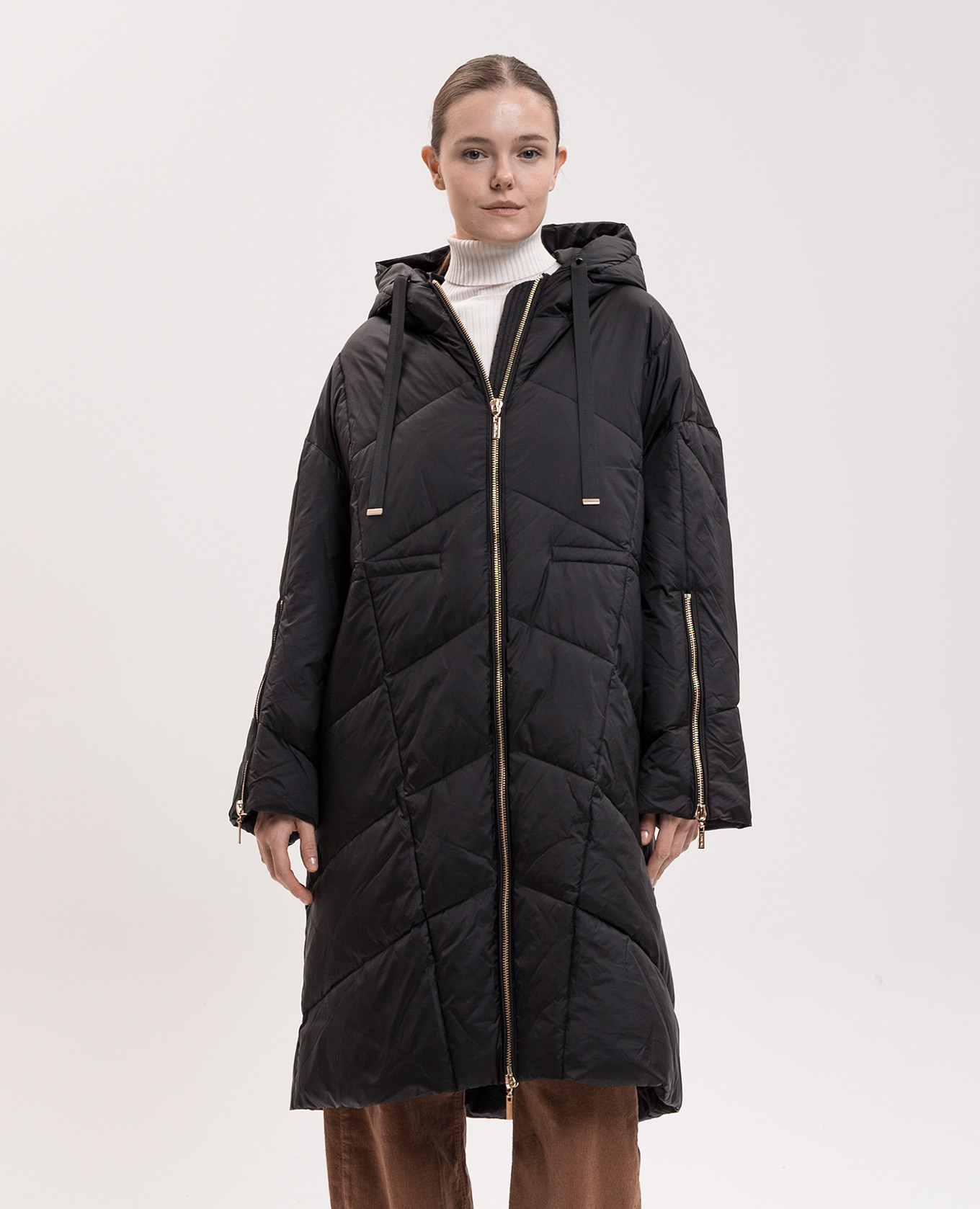 Black long jacket Twinset 3