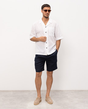 Officina 36 White shirt with linen 0335800567