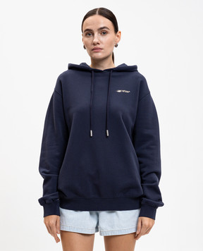 Off-White Blue Ink Arrow hoodie 2BB035F25FLE002