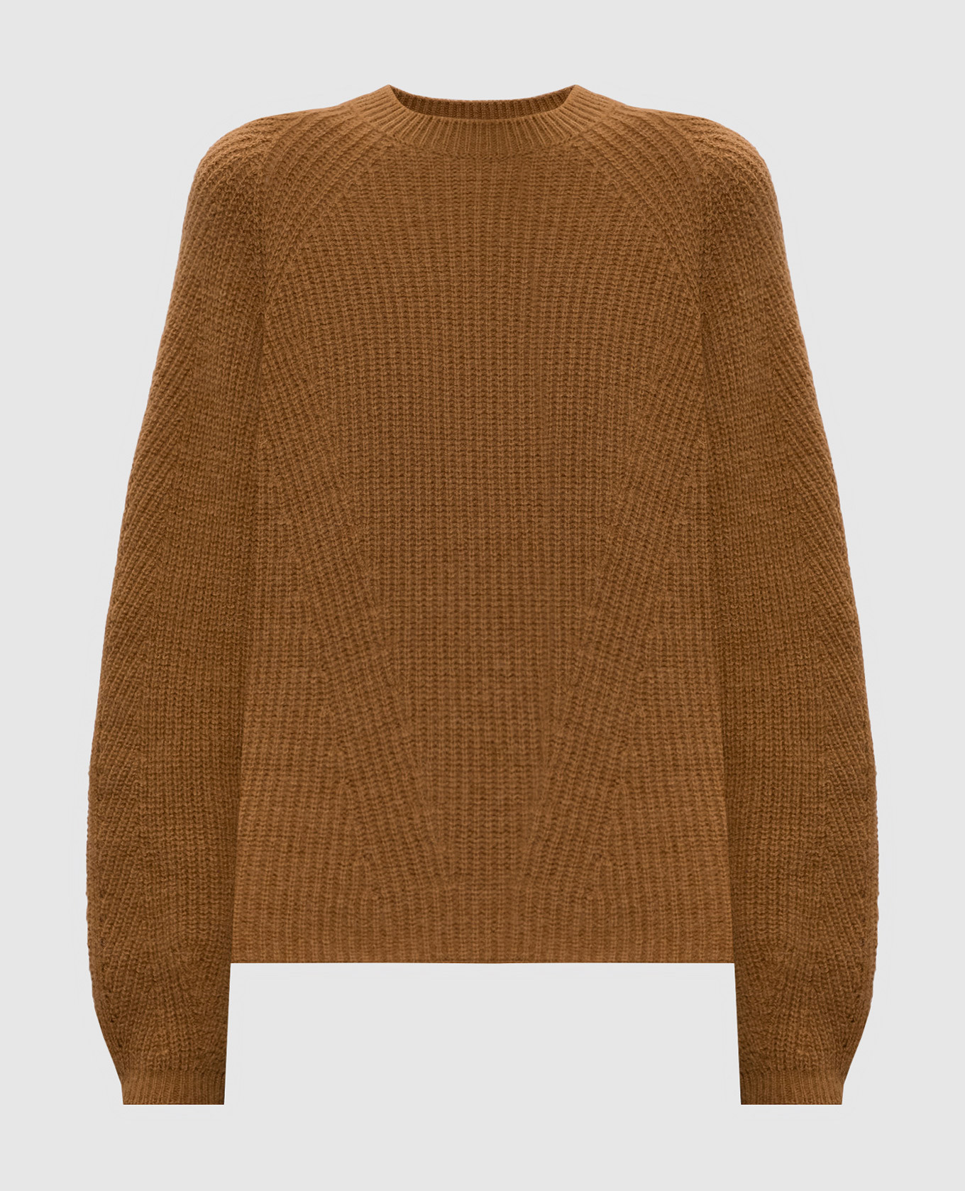 

Brown alpaca sweater with logo Twinset
