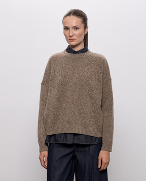 Max Mara Weekend Brown SIBARI wool sweater WKDSIBARI