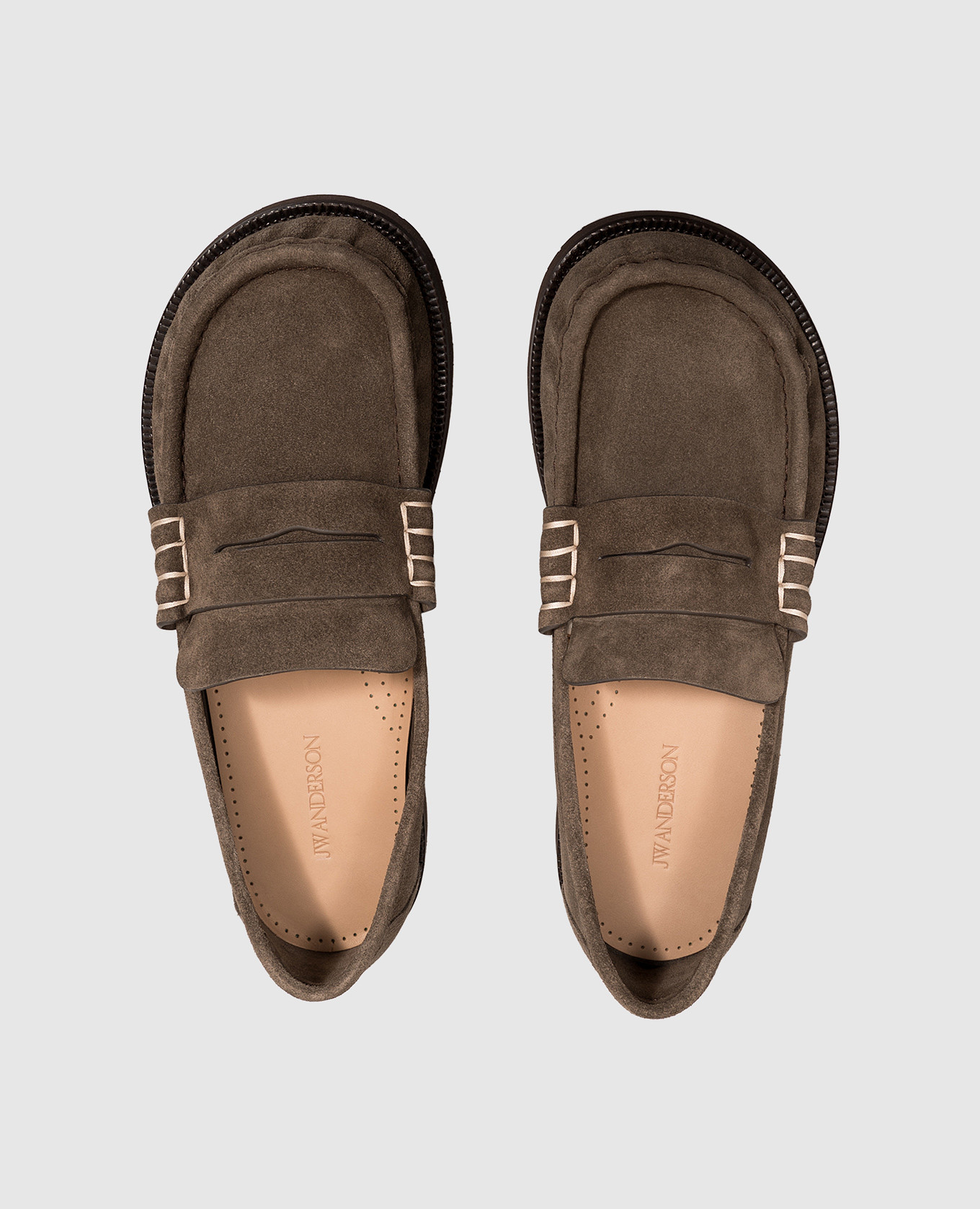 Brown suede loafers JW Anderson 4