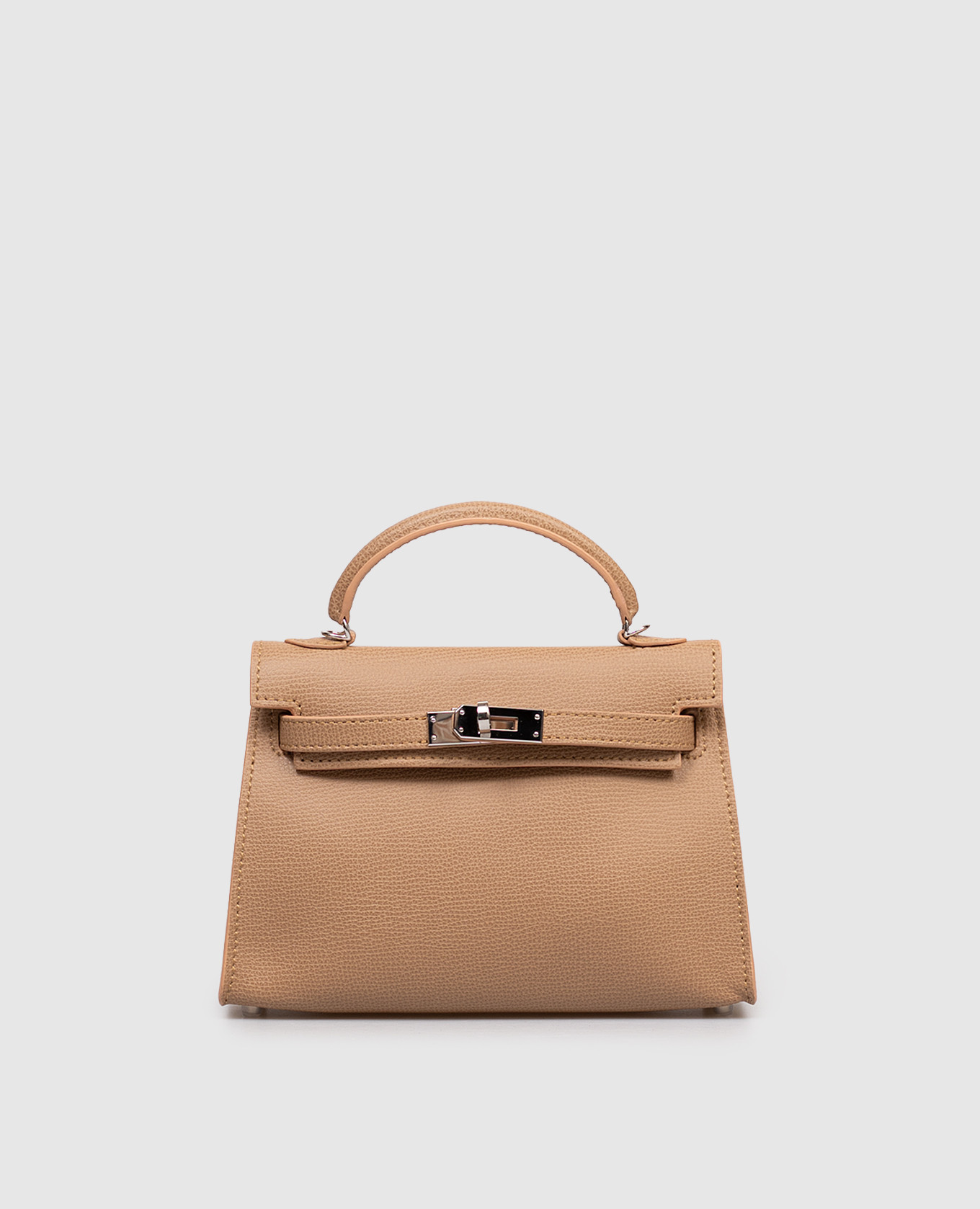 Brown leather satchel bag