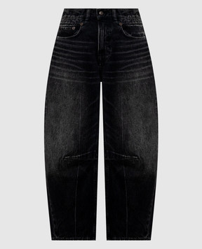 R13 Black jeans with a worn effect R13WD271D503A