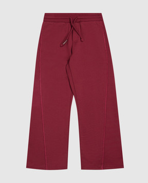 Dolce&Gabbana Children's burgundy sweatpants L5JPI6G7QNV36