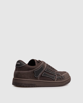 AMIRI Brown suede Skel Top sneakers AMSNSN1075