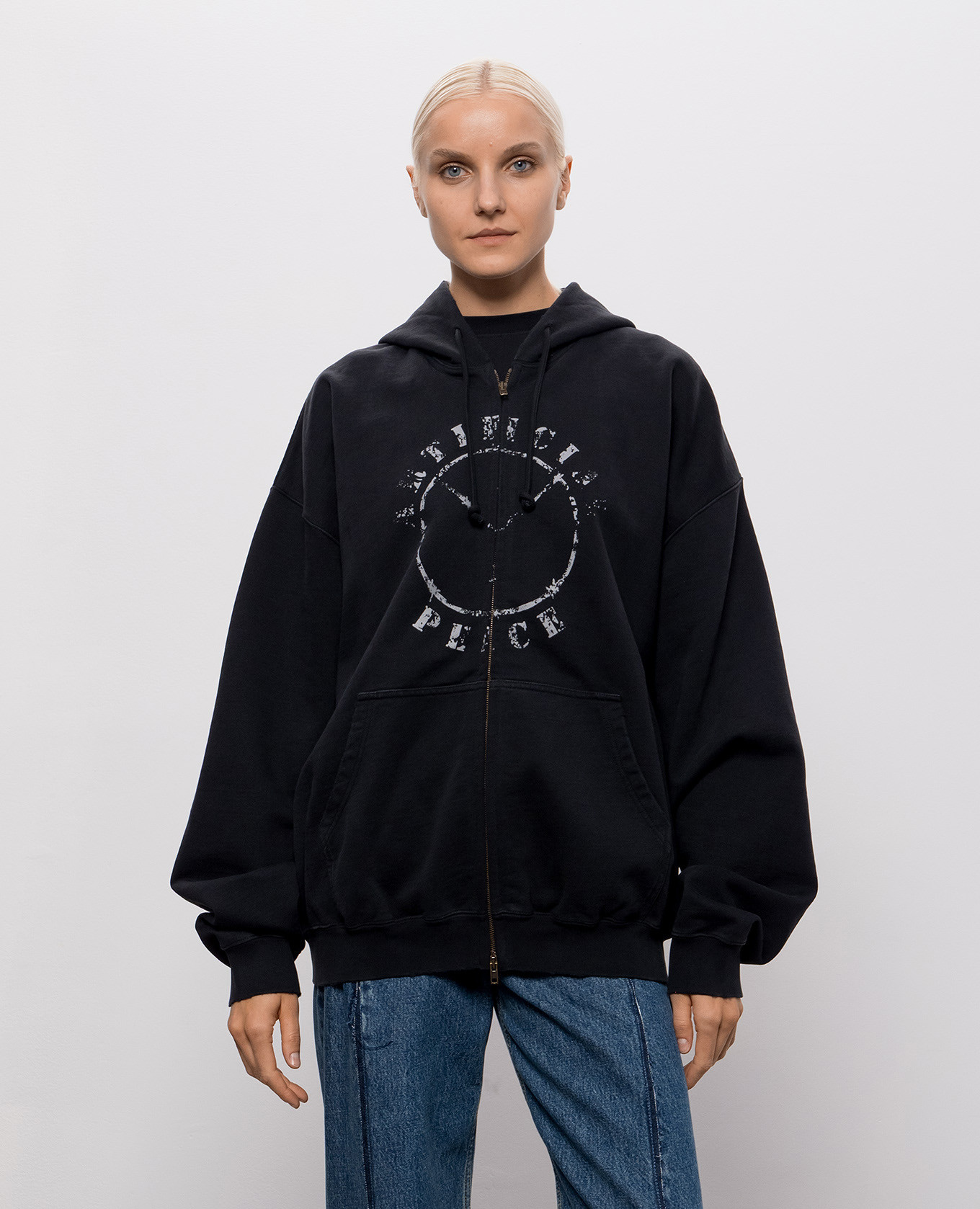 Black sports jacket with print Vetements 3