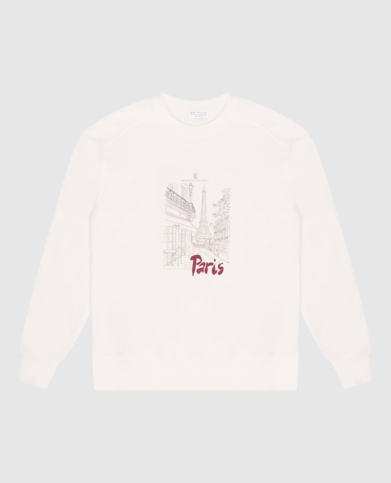 Children's beige sweatshirt with Paris print