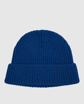Ami Paris Children's blue wool hat KBO011018