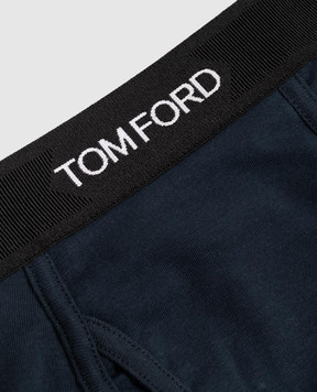Tom Ford Blue boxer briefs with logo pattern T4LC31040