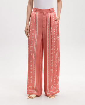 Balmain Pink pants and branded print GF0PN215VI91