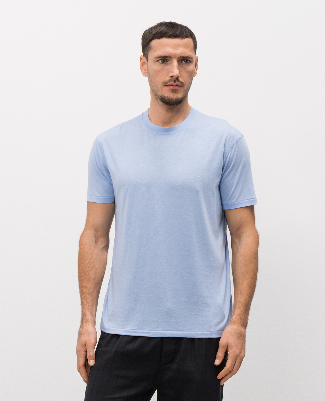 

Blue T-shirt with monogram Tom Ford, Light blue