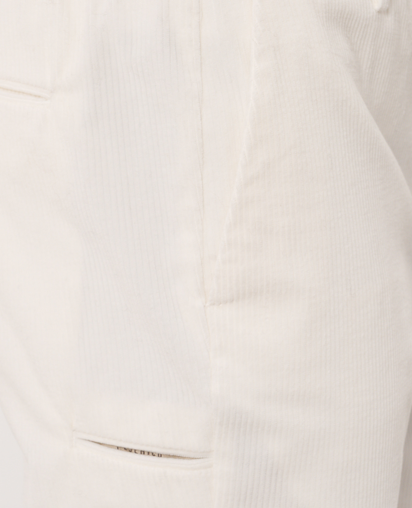 Ivory corduroy pants Peserico 5