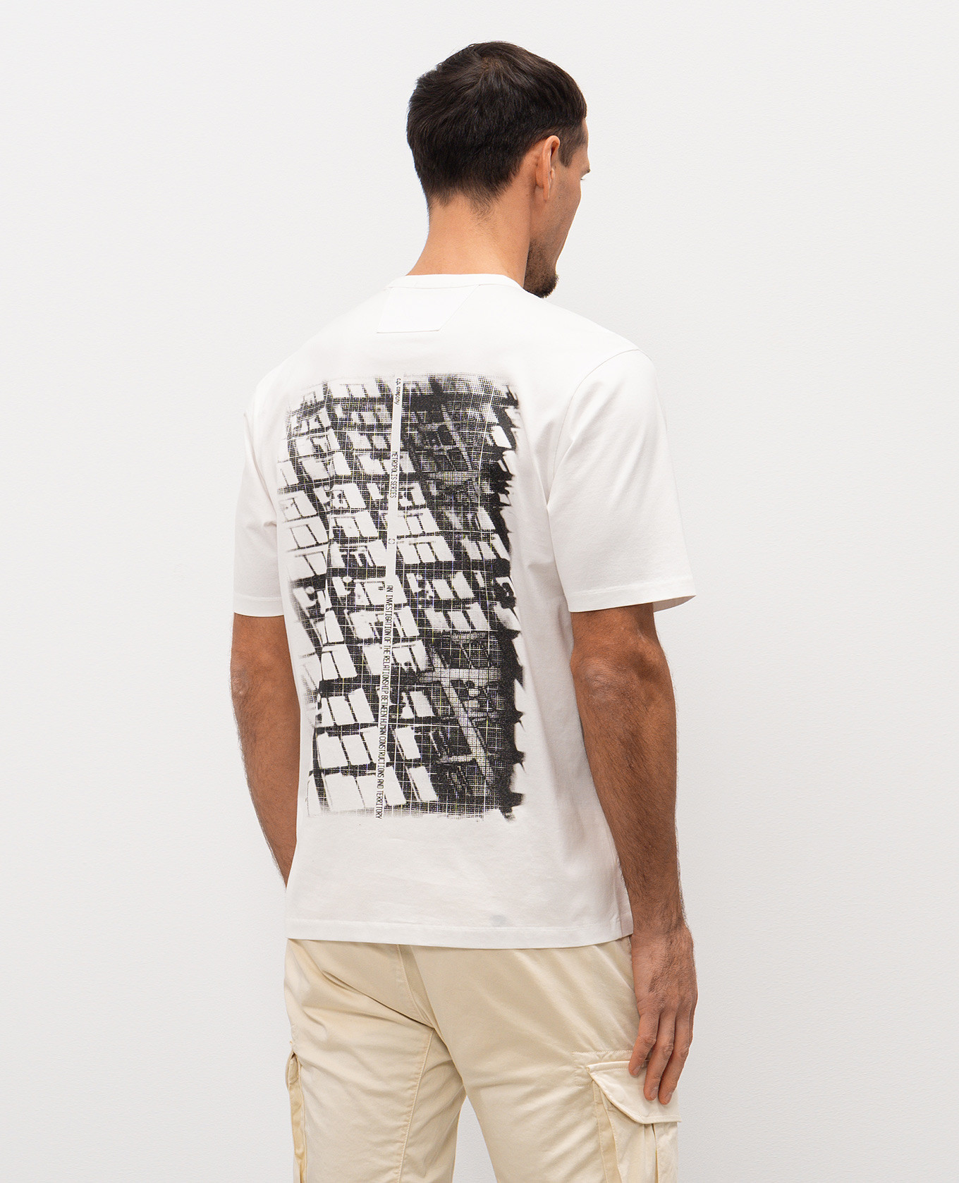 

White T-shirt with print C.P. Company Metropolis