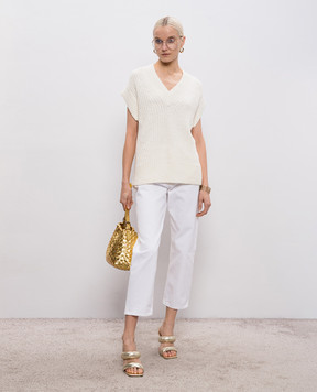 JOSEPH Nylas ivory vest JF009676